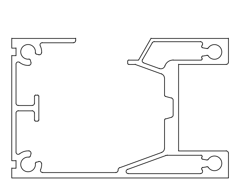 鋁型材定制開(kāi)模平移電動(dòng)門鋁型材-工業(yè)鋁型材1