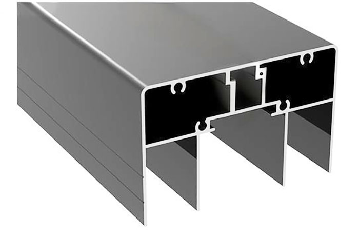 鋁型材定制開(kāi)模氟碳灰色隔斷鋁型材-4
